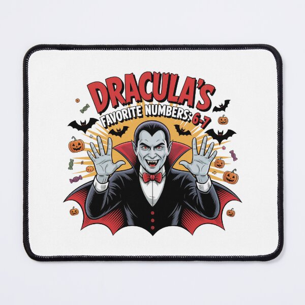 Item preview, Dracula Favorite Numbers Halloween Fun Art designed and sold by smilesupplyco..