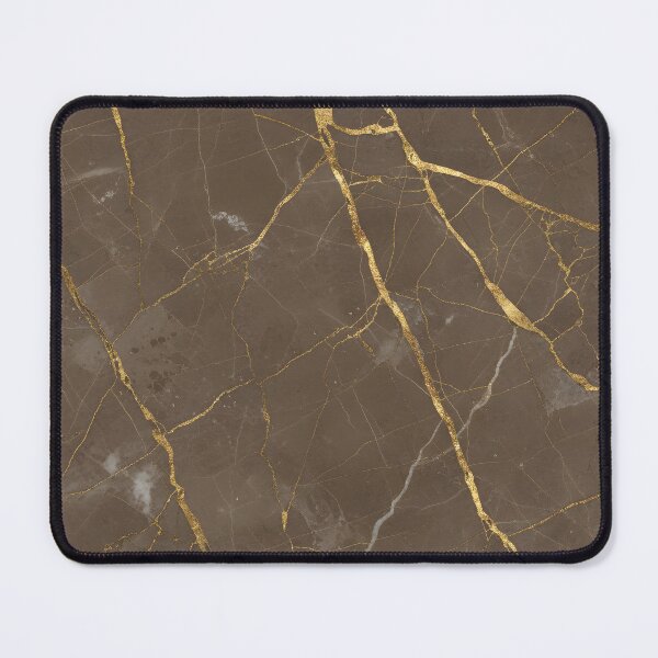 Item preview, Elegant Mocha Brown Marble Stone Texture with Gold Veins designed and sold by patterncrow.
