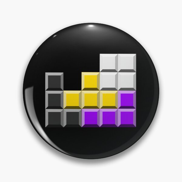 Artikelvorschau, Nichtbinärer Pride Tetris Stack entworfen und verkauft von BamboozledGoose.