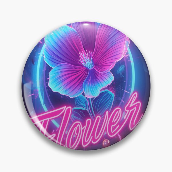 Item preview, Neon Cyberpunk Flower Glow Artwork designed and sold by Abhikalelly.