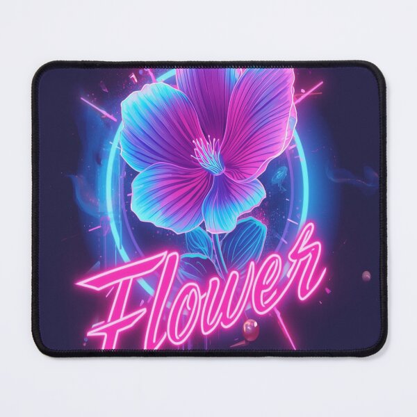 Item preview, Neon Cyberpunk Flower Glow Artwork designed and sold by Abhikalelly.