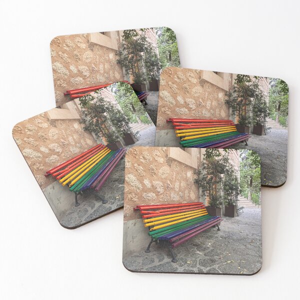 Item preview, Deià Rainbow Bench – LGBTQ Pride in Mallorca’s mountain village designed and sold by Brinax.
