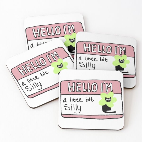 Item preview, Hello I'm A Little Bit Silly Name Tag designed and sold by RNASstuff.