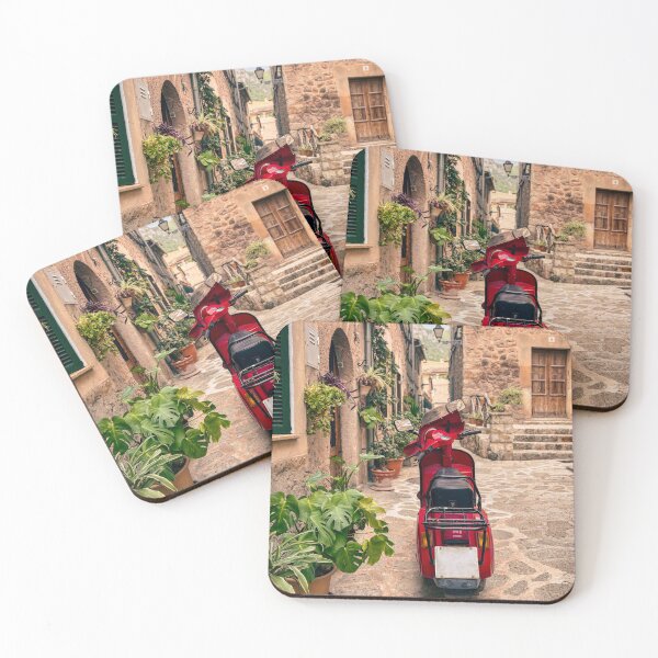 Item preview,  Mallorca Valldemossa – Red Vespa mountain village designed and sold by Brinax.