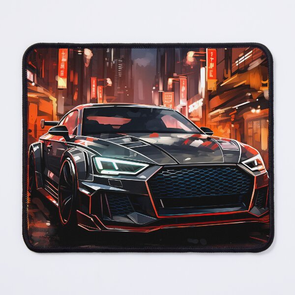 Item preview, Sports Car Displayed Amid Urban Reflections And Lights designed and sold by RevUpDesign.