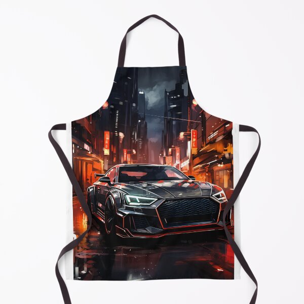 Item preview, Sports Car Displayed Amid Urban Reflections And Lights designed and sold by RevUpDesign.