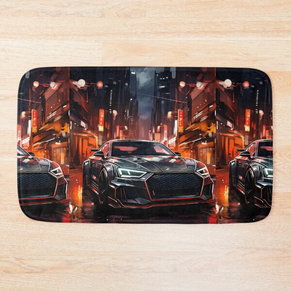 Item preview, Sports Car Displayed Amid Urban Reflections And Lights designed and sold by RevUpDesign.