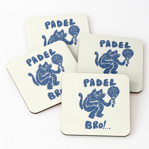 Item preview, Padel Bro! Funny Cat Padel Player designed and sold by RNASstuff.