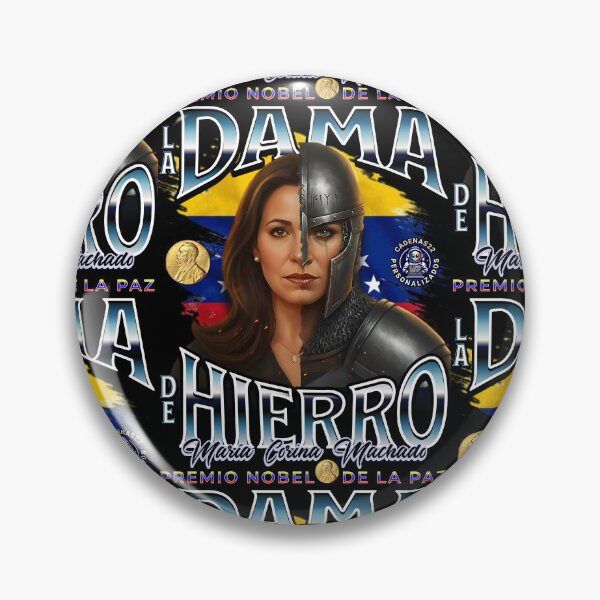 Item preview, The Iron Lady – María Corina M. MCM | Nobel Peace Prize Winner, Free Venezuela, Venezuelan patriotic design with the flag designed and sold by Cadenas22.