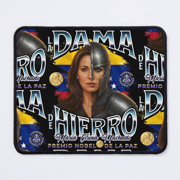Item preview, The Iron Lady – María Corina M. MCM | Nobel Peace Prize Winner, Free Venezuela, Venezuelan patriotic design with the flag designed and sold by Cadenas22.