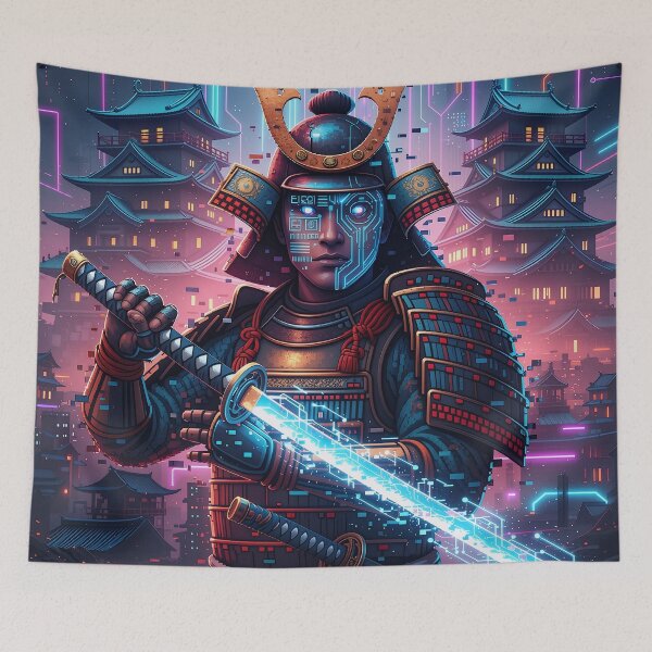 Item preview, Cyber Samurai: Neon Future of Japanese Art designed and sold by JapanNeoArt.
