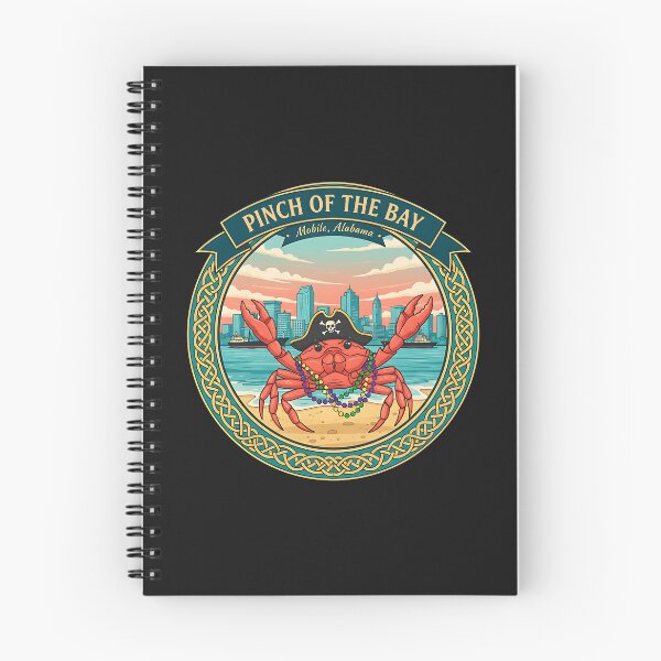 Item preview, Pinch of the Bay Pirate Crab Mobile Alabama Souvenir designed and sold by PostersMode.