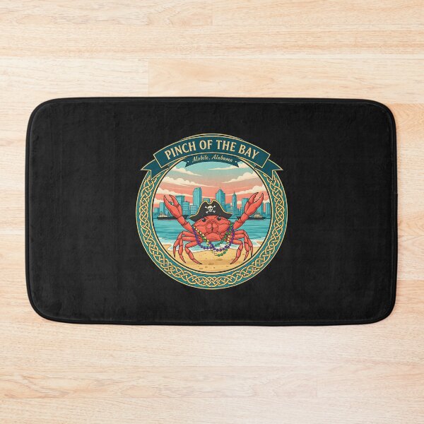 Item preview, Pinch of the Bay Pirate Crab Mobile Alabama Souvenir designed and sold by PostersMode.