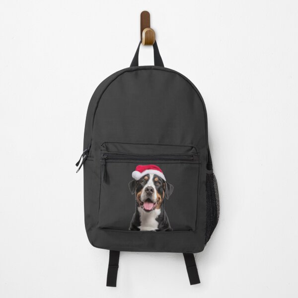 Item preview, Greater Swiss Mountain dog with Christmas Hat – Festive Swissy dog Xmas Design designed and sold by LazyOwlStore.