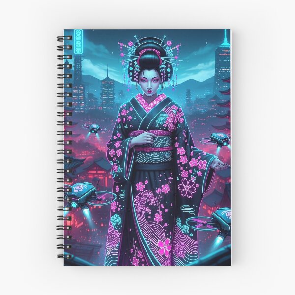 Item preview, Cyber Geisha: Neon Tokyo Drone Sentinel designed and sold by JapanNeoArt.