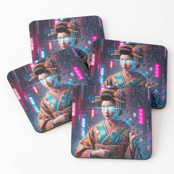 Item preview, Data Geisha: Pixel Decay of Japanese Beauty designed and sold by JapanNeoArt.