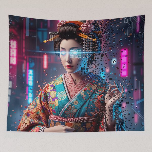 Item preview, Data Geisha: Pixel Decay of Japanese Beauty designed and sold by JapanNeoArt.