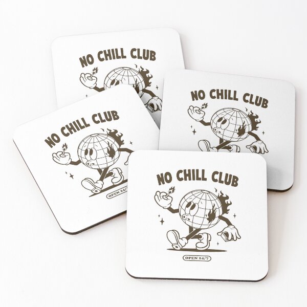Item preview, No Chill Club – Retro Globe Mascot on Fire Design designed and sold by 3amclub.