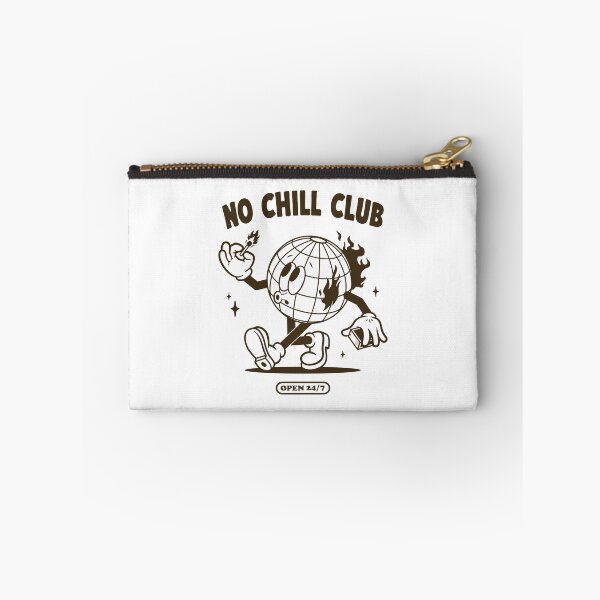 Item preview, No Chill Club – Retro Globe Mascot on Fire Design designed and sold by 3amclub.