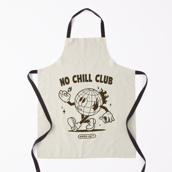 Item preview, No Chill Club – Retro Globe Mascot on Fire Design designed and sold by 3amclub.