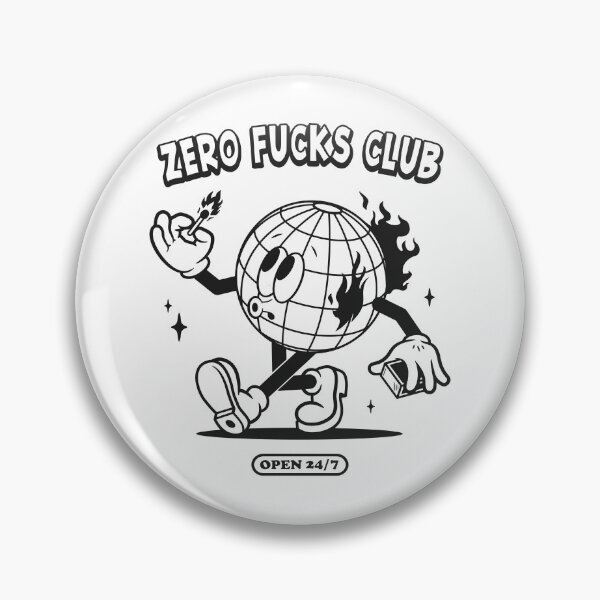 Item preview, Zero Fucks Club – Funny Sarcastic Quote Design designed and sold by 3amclub.