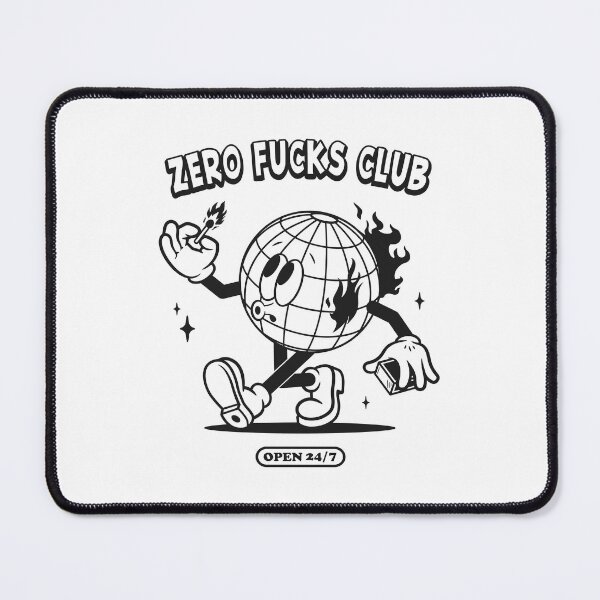 Item preview, Zero Fucks Club – Funny Sarcastic Quote Design designed and sold by 3amclub.