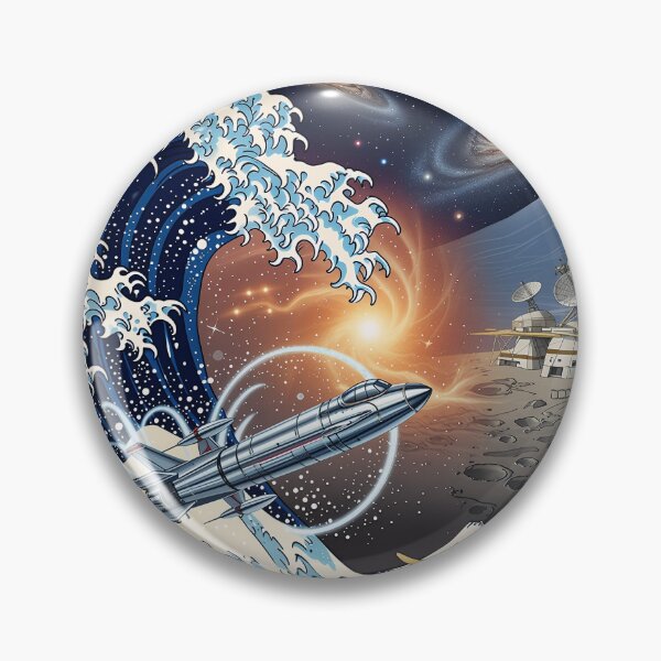 Item preview, Neo Wave: Rocket Surfing the Cosmic Ocean designed and sold by JapanNeoArt.
