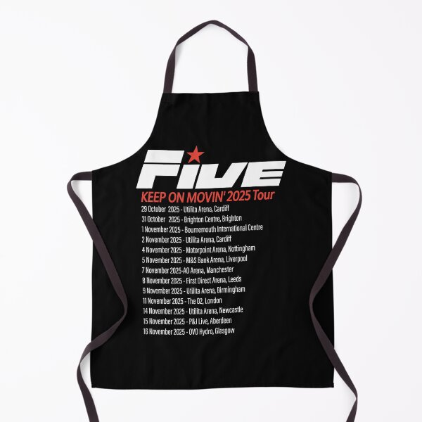Item preview, Keep on Movin 2025 Tour Tshirt, Five Boy Concert T shirt, Everybody Get up Five Boy Keep on Movin Concert v2 designed and sold by JaquelinDach.
