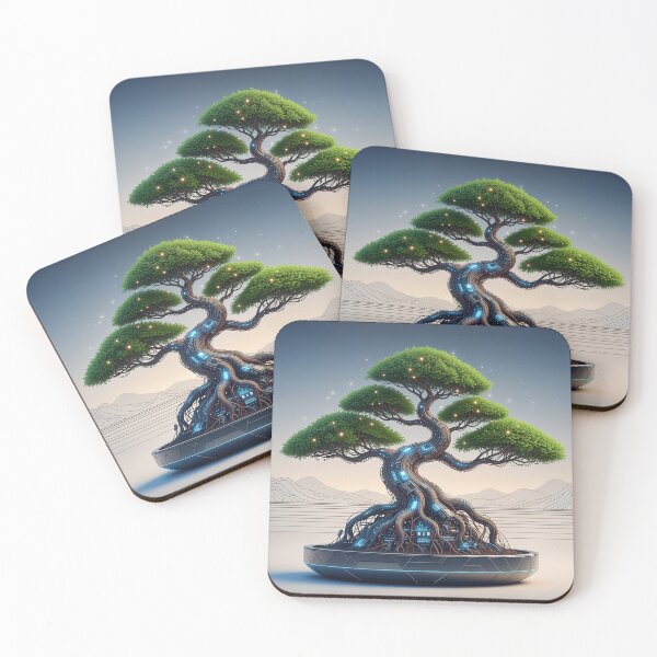 Item preview, Cyber Bonsai: Zen Meets Circuitry Art designed and sold by JapanNeoArt.