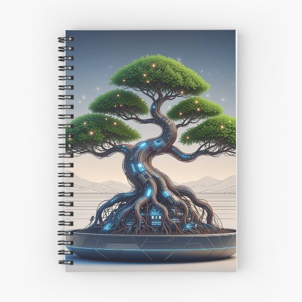 Item preview, Cyber Bonsai: Zen Meets Circuitry Art designed and sold by JapanNeoArt.