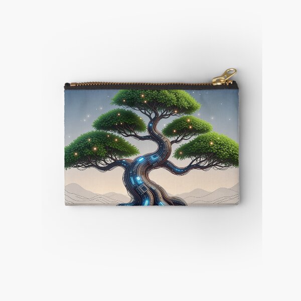 Item preview, Cyber Bonsai: Zen Meets Circuitry Art designed and sold by JapanNeoArt.