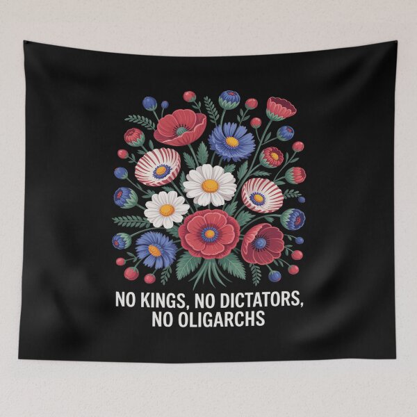 Item preview, No Kings No Dictators No Oligarchs In America Funny designed and sold by LeeEvans222.