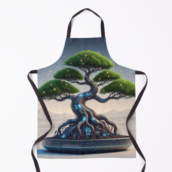 Item preview, Cyber Bonsai: Zen Meets Circuitry Art designed and sold by JapanNeoArt.