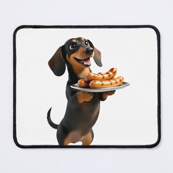 Item preview, Dachshound with sausage designed and sold by Sweet Peelings.