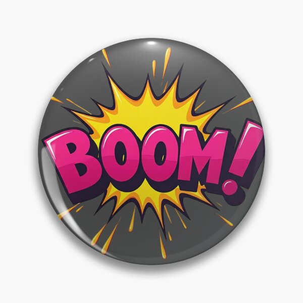 Item preview, BOOM! Comic Book Explosion Pop Art Vector | Dynamic Onomatopoeia Sound Effect Design designed and sold by PixelVibe782.