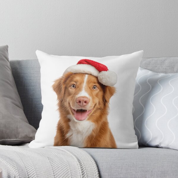 Item preview, Nova Scotia Duck Tolling Retriever with Christmas Hat – Festive Nova Scotia Duck Tolling Retriever Xmas Design designed and sold by LazyOwlStore.