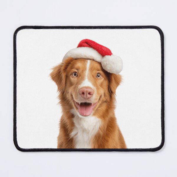 Item preview, Nova Scotia Duck Tolling Retriever with Christmas Hat – Festive Nova Scotia Duck Tolling Retriever Xmas Design designed and sold by LazyOwlStore.