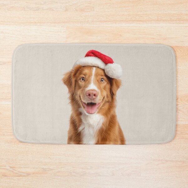 Item preview, Nova Scotia Duck Tolling Retriever with Christmas Hat – Festive Nova Scotia Duck Tolling Retriever Xmas Design designed and sold by LazyOwlStore.
