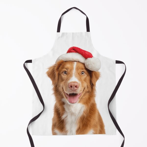 Item preview, Nova Scotia Duck Tolling Retriever with Christmas Hat – Festive Nova Scotia Duck Tolling Retriever Xmas Design designed and sold by LazyOwlStore.