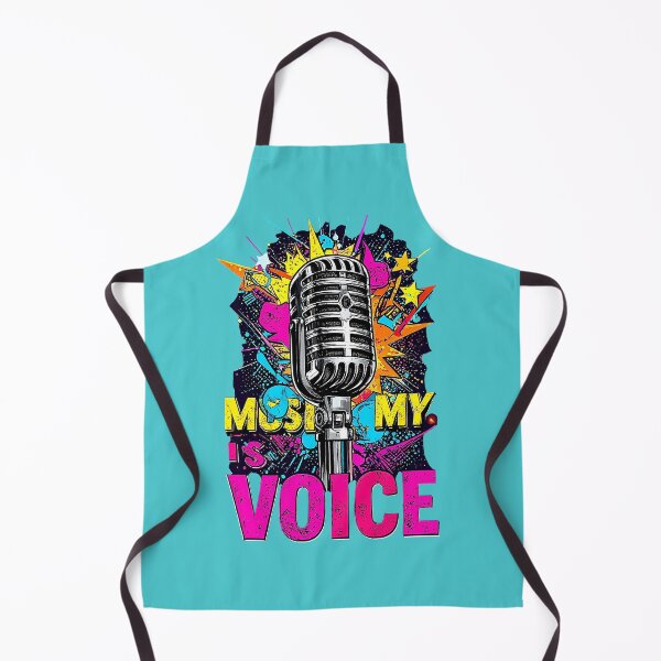 Item preview, Music Is My Voice Retro Microphone Pop Art Design. designed and sold by MARK-ZONE.