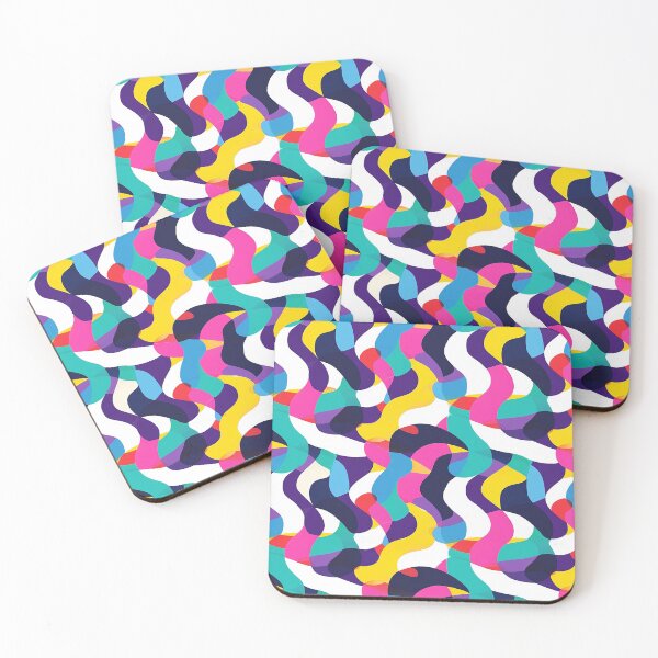 Item preview, Dopamine Wave — Colorful Abstract Seamless Pattern designed and sold by Silmoyo.