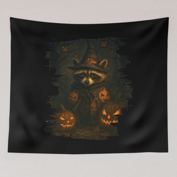 Item preview, Halloween Raccoon designed and sold by eMGi27Prints.