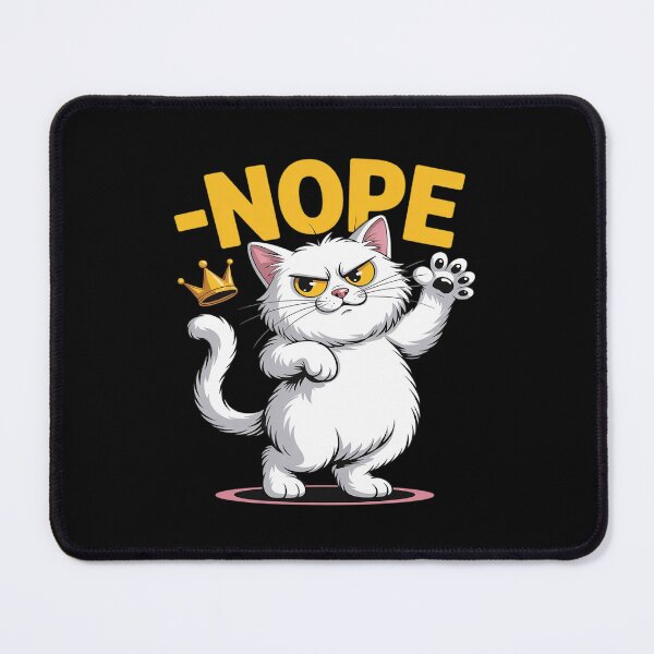 Item preview, NOPE No Kings in America Black Cat Pro Democracy designed and sold by JulienAureo.