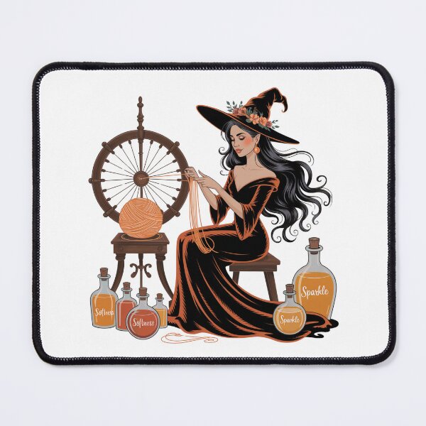 Item preview, Magical Witch Spinning Yarn of Enchantment designed and sold by smilesupplyco..