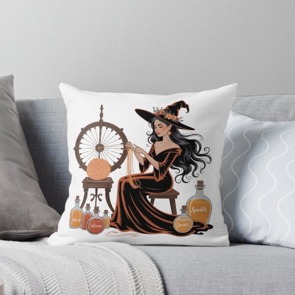 Item preview, Magical Witch Spinning Yarn of Enchantment designed and sold by smilesupplyco..