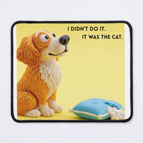 Item preview, I Didn't Do It Claymation Golden Retriever designed and sold by April-Friends.