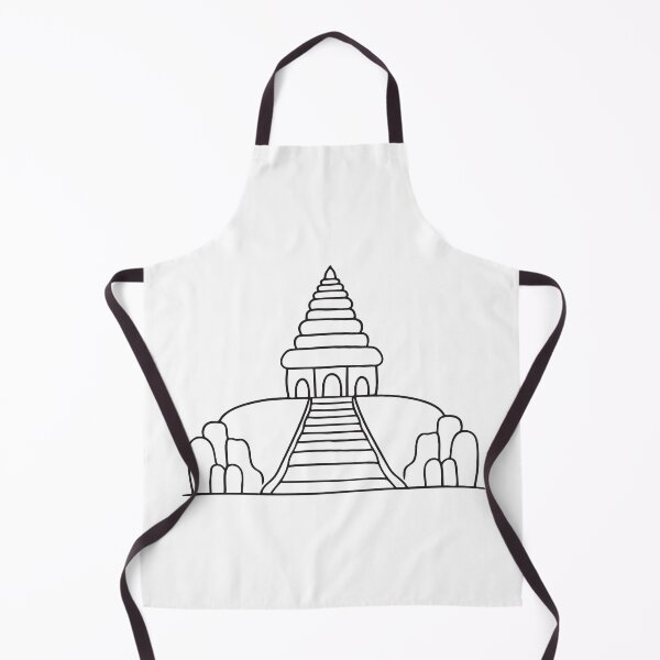 Item preview, A temple with stone stairs leading up the top hill designed and sold by rasagamastore.