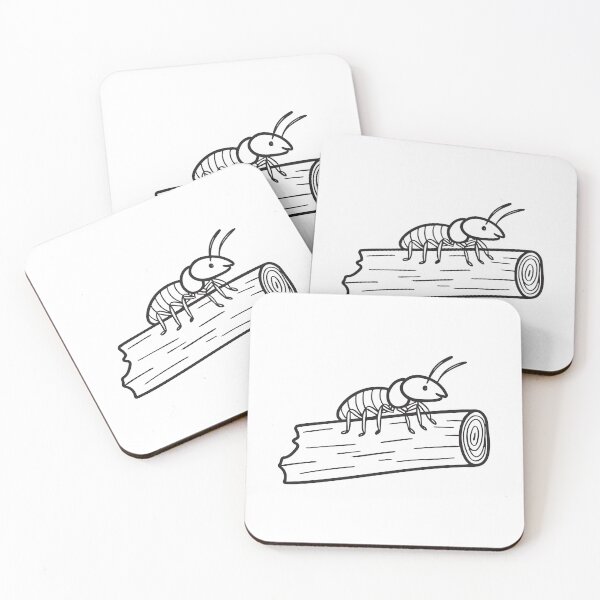 Item preview, A termite crawling on a broken wooden plank designed and sold by rasagamastore.