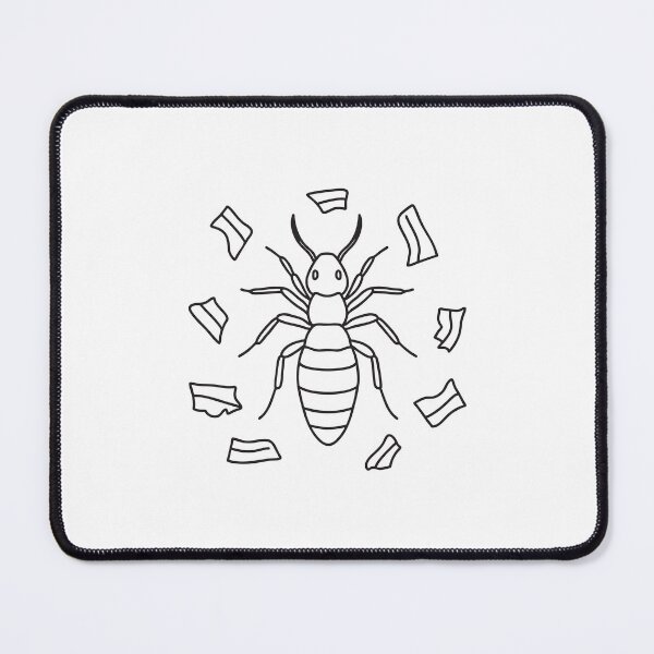 Item preview, A termite surrounded by chewed paper scraps designed and sold by rasagamastore.
