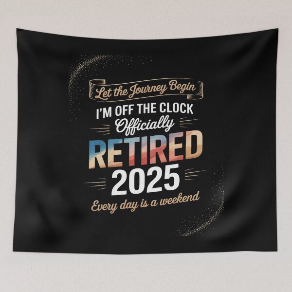 Item preview, Off the Clock Officially Retired 2025 Every Day Is a Weekend designed and sold by tabdejinti.